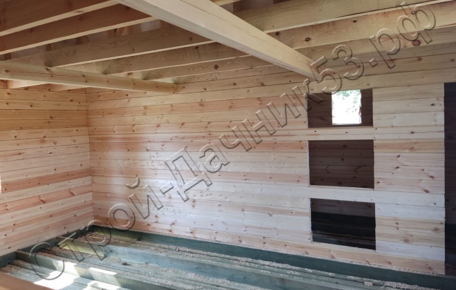 3 Брусовая баня Б-6, 6х8м, 48 М², Ленинградская область, Всеволожский район, Куйвозовское сп, массив Екатериновка (13)